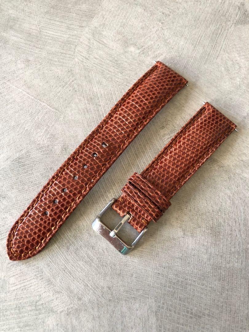 Lizard grain discount watch strap