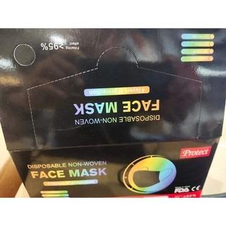 4PLY FACE MASK Basic Family Brand Surgical Mask 4 Layers All Black Color 50pcs w/ Box COD Natiowide