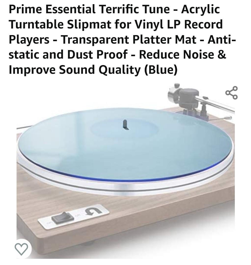 Acrylic Slipmat for Turntables Transparent Platter Mat Antistatic