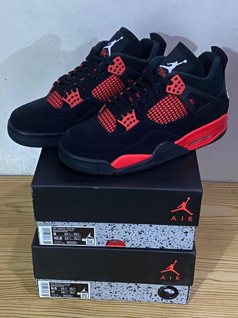 Air Jordan 4 Crimson Red Thunder Men s Fashion Footwear