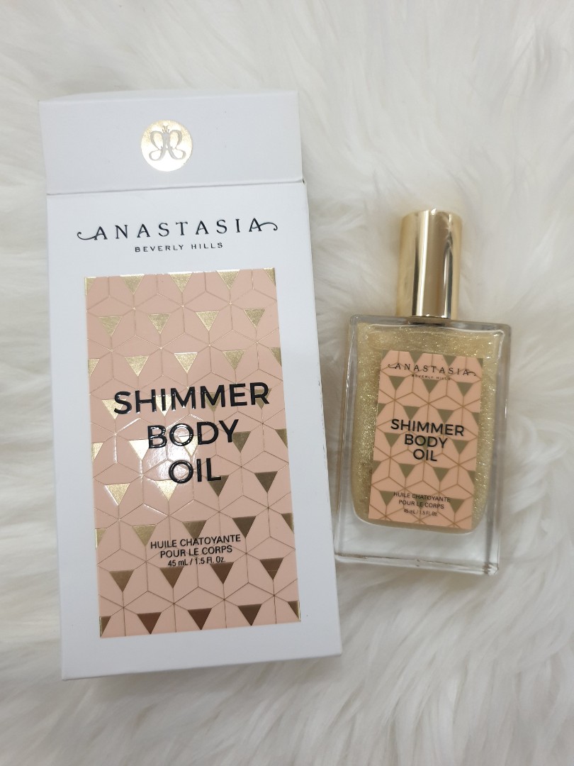 Authentic Anastasia SHIMMER BODY OIL 45ML, Beauty & Personal Care, Bath