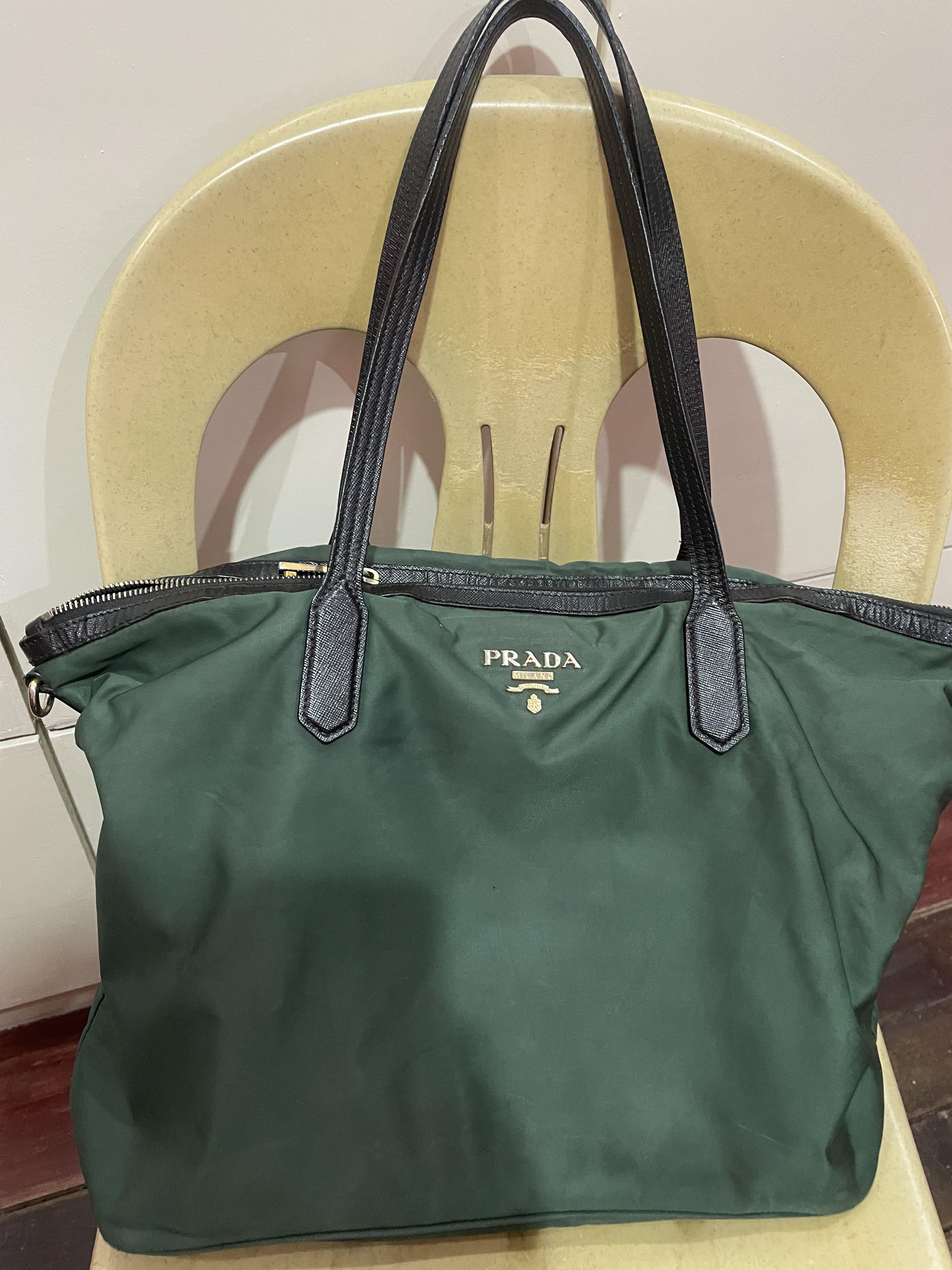 Authentic Prada Nylon Green bag, Luxury, Bags & Wallets on Carousell