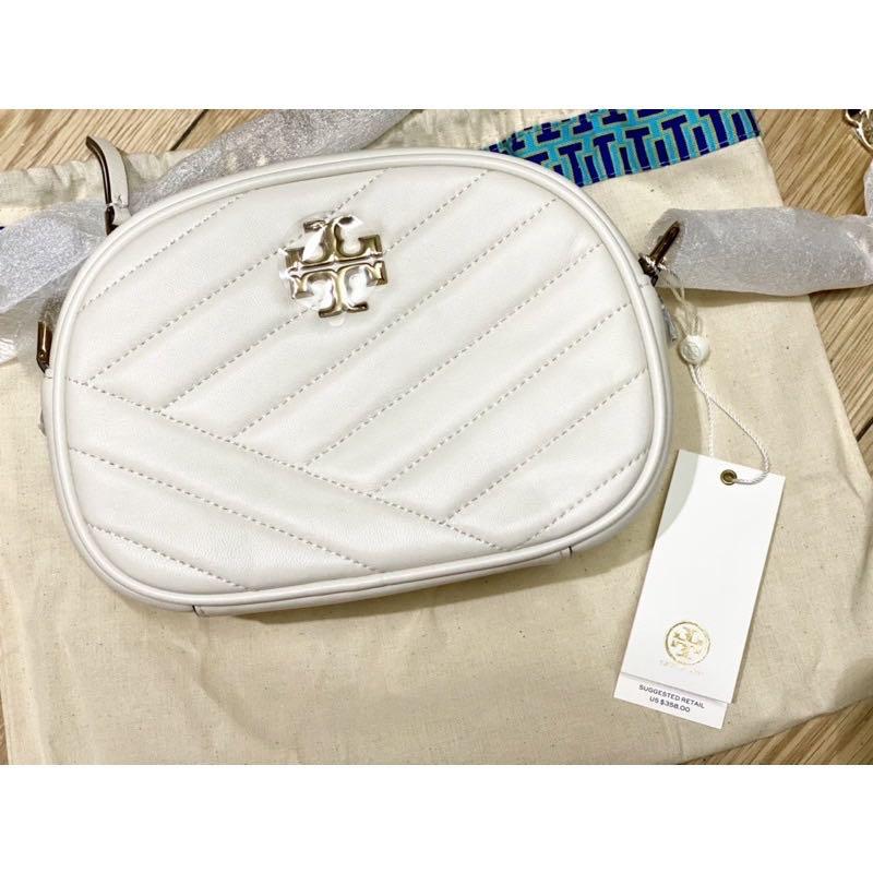 Tory Burch Kira Chevron Small Camera Bag in Gray