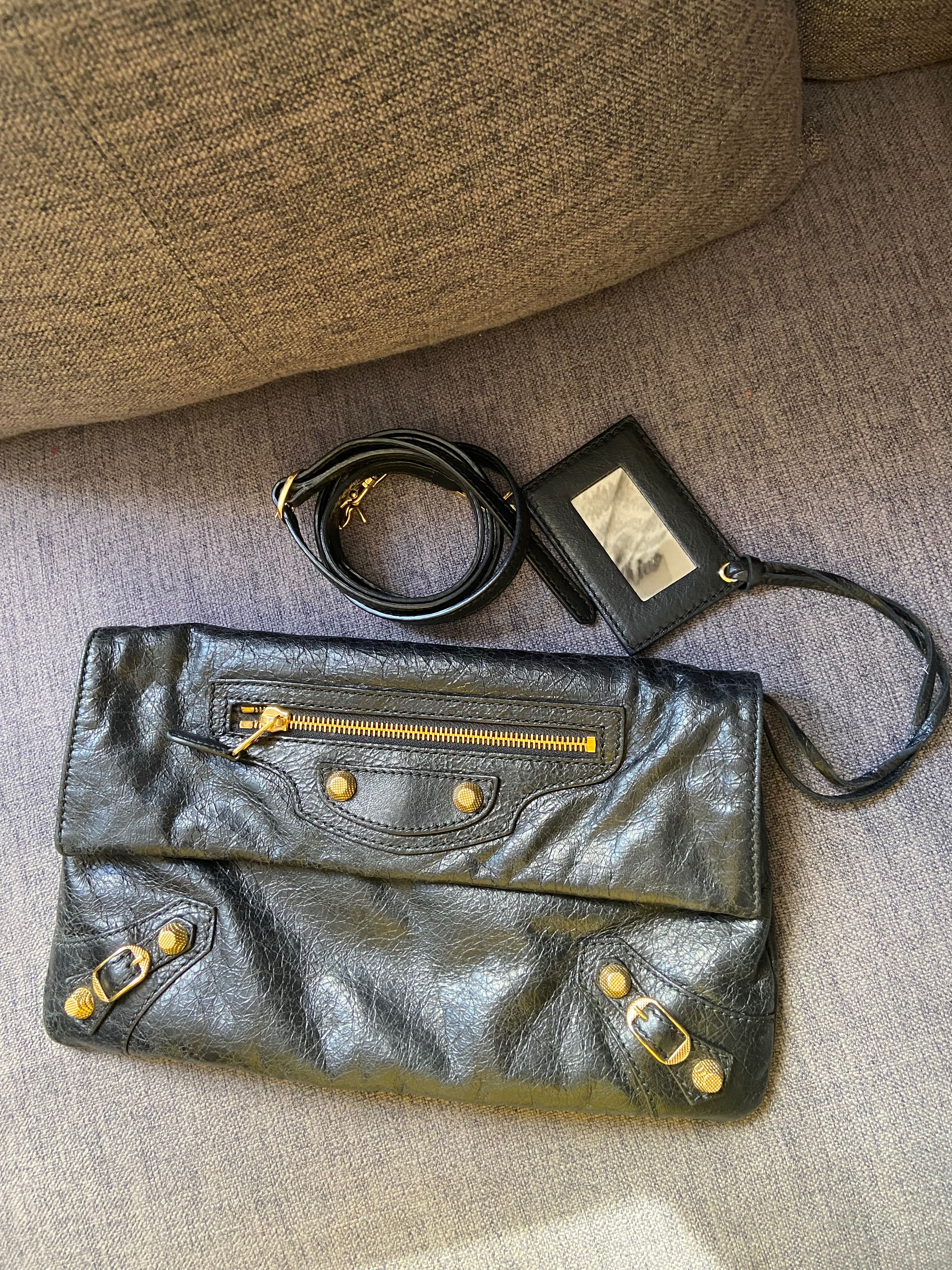 Balenciaga clutch with strap clearance