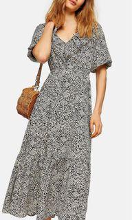 [Free mail] BNWT Topshop v neck midi dress UK8