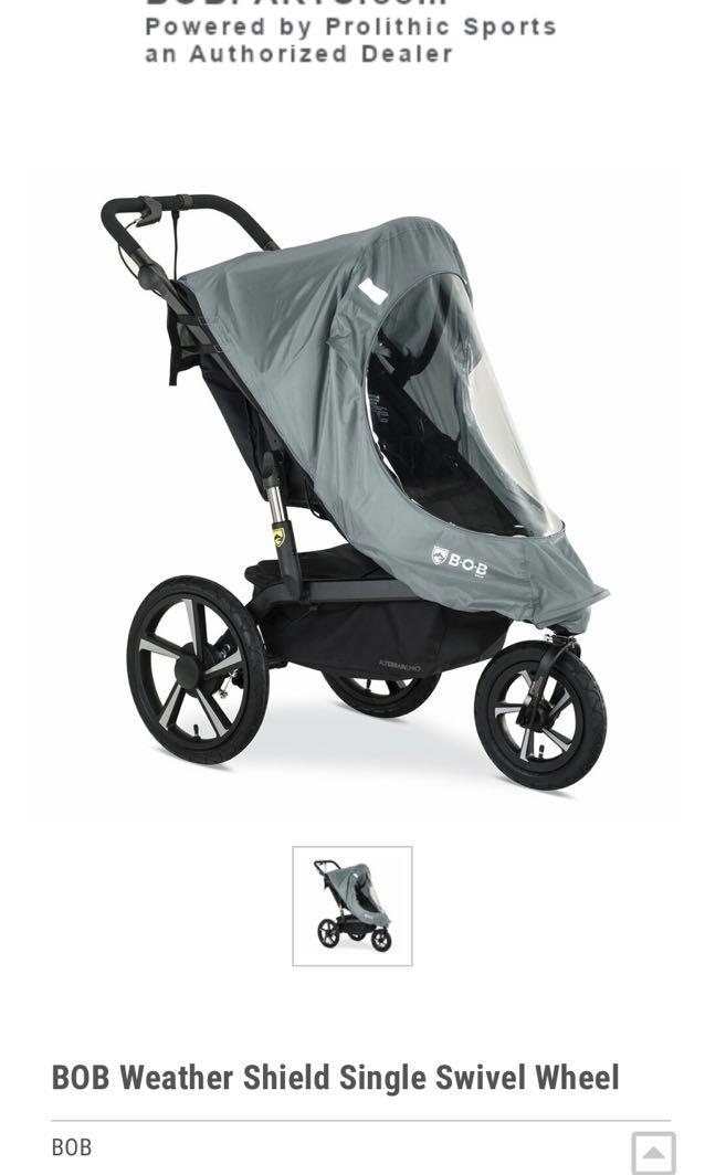 Bob weather shield for 2025 single swivel wheel strollers