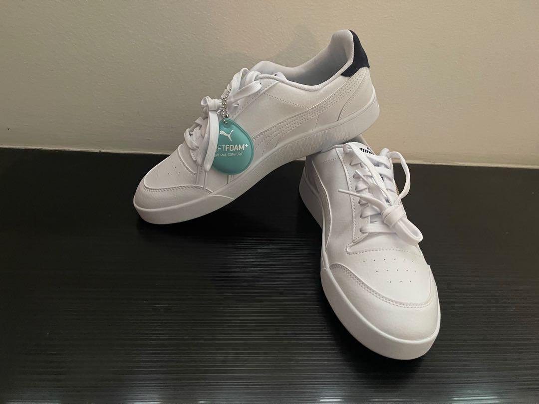 puma shuffle white peacoat gold