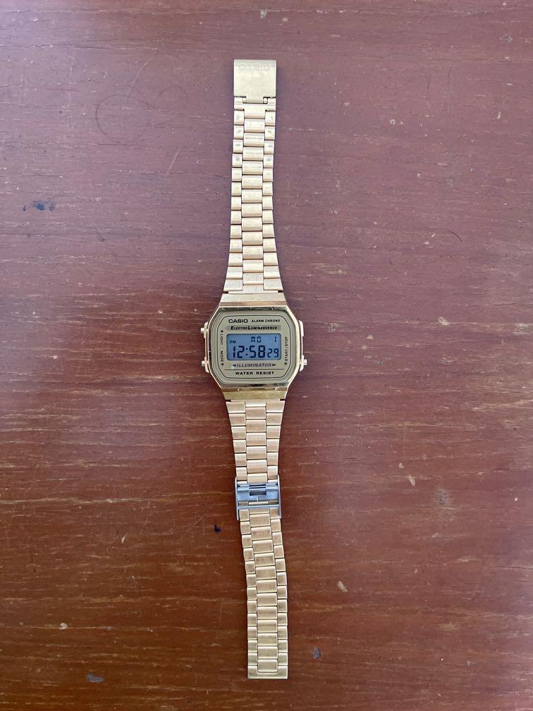 Casio gold chain watch top