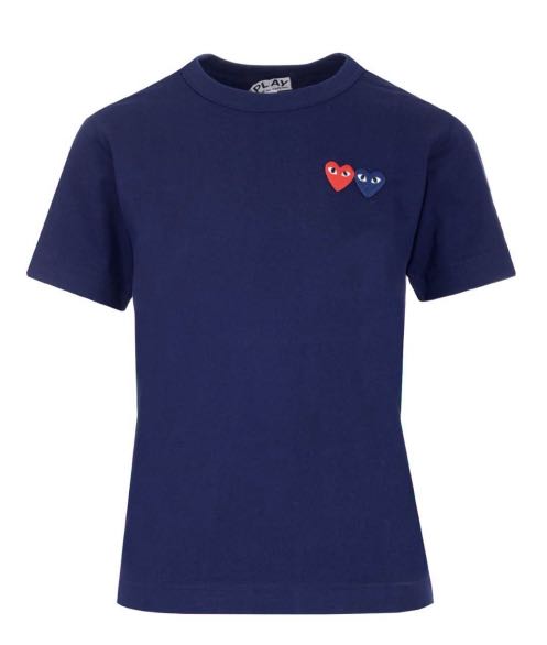 dark blue cdg shirt