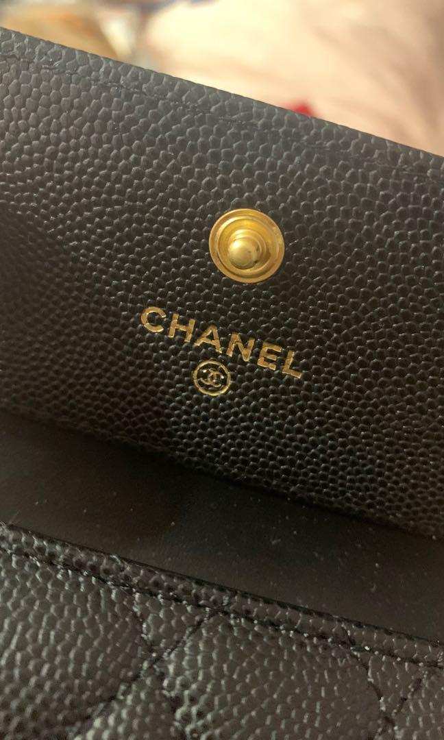 Chanel gold hardware boy small wallet, Women's Fashion, Bags & Wallets