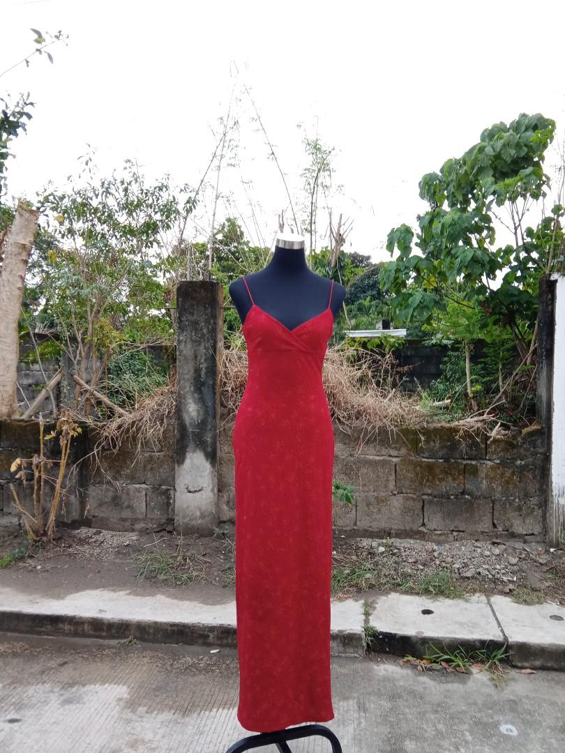 CITY TRIANGLES RED DRESS, Women's Fashion, Dresses & Sets, Evening dresses  & gowns on Carousell