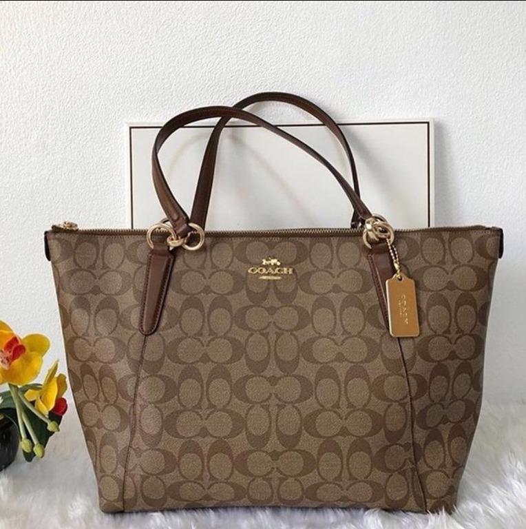 Coach ava top tote in signature