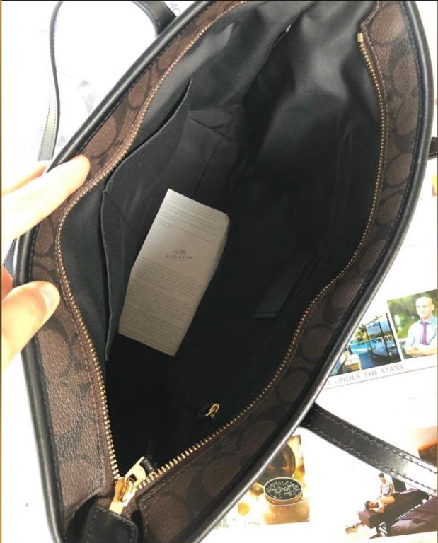 Coach F58292 Original City Zip Tote In Signature Canvas Women's Tote