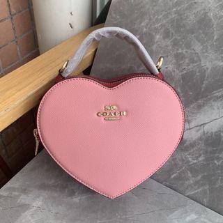 New Coach 🇺🇸 Original C5118 Pink Heart Shape Women Crossbody Sling Chain  Bag Handbag with Full Set of Coach Package , Luxury, Bags & Wallets on  Carousell