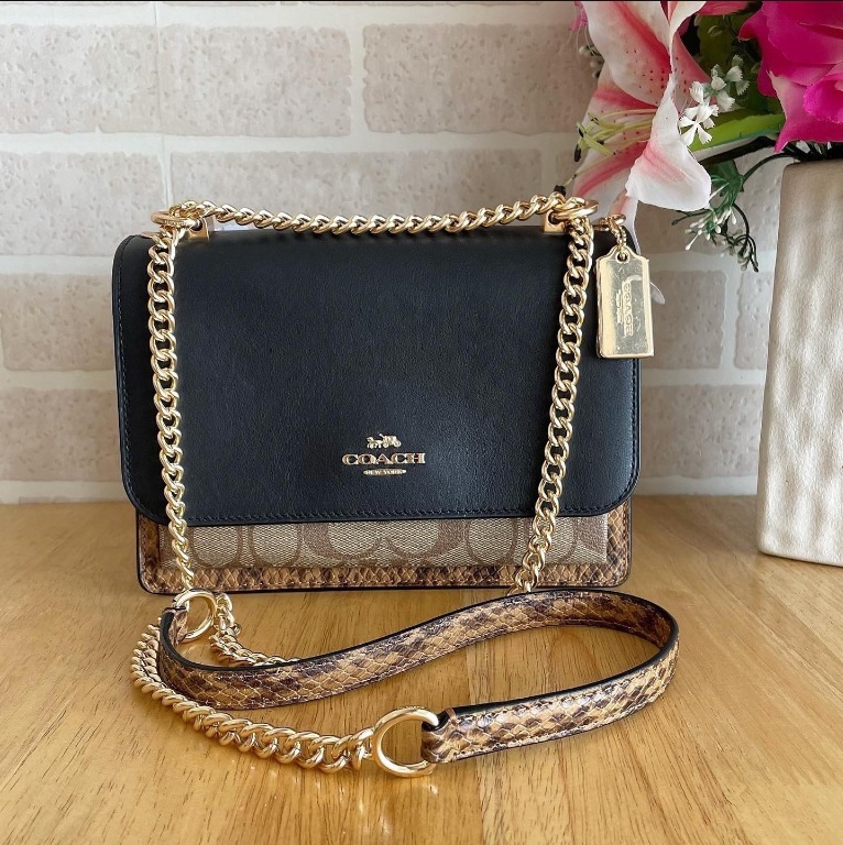 Coach Original Klare Crossbody In Blocked Signature Canvas Women's