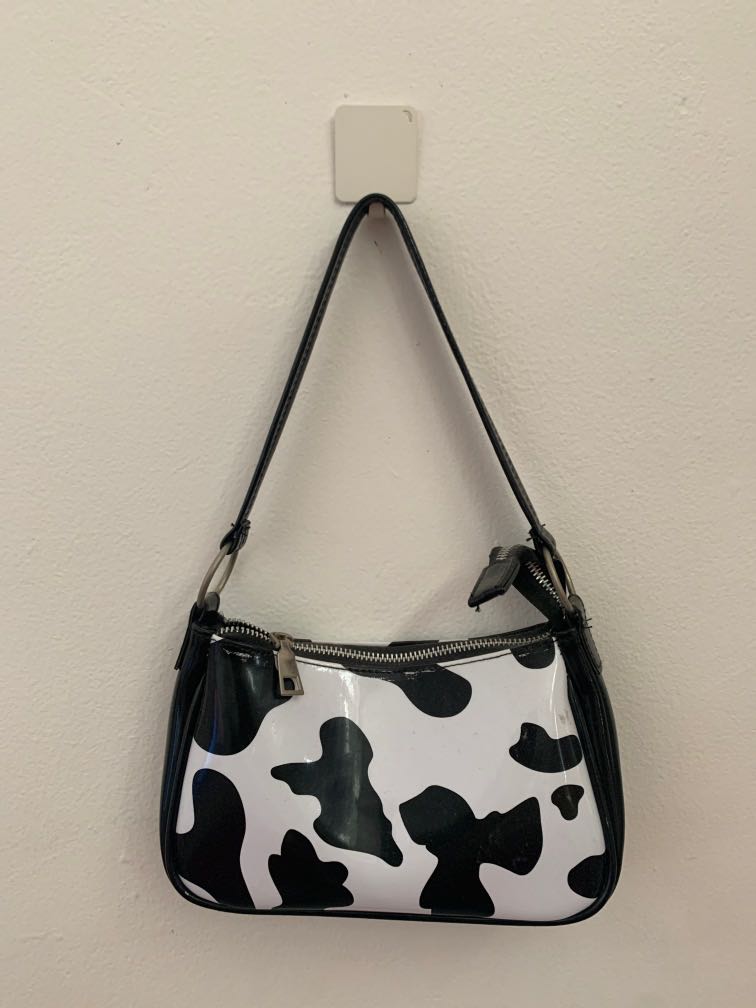 Szenaryo - Silver Cow Shoulder Bag with pockets main image 1