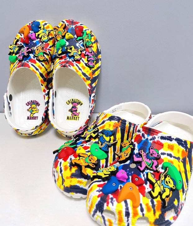 mens crocs shoes chinatown market x crocs grateful dead