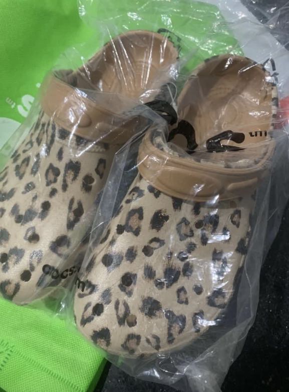 Cheetah crocs sales