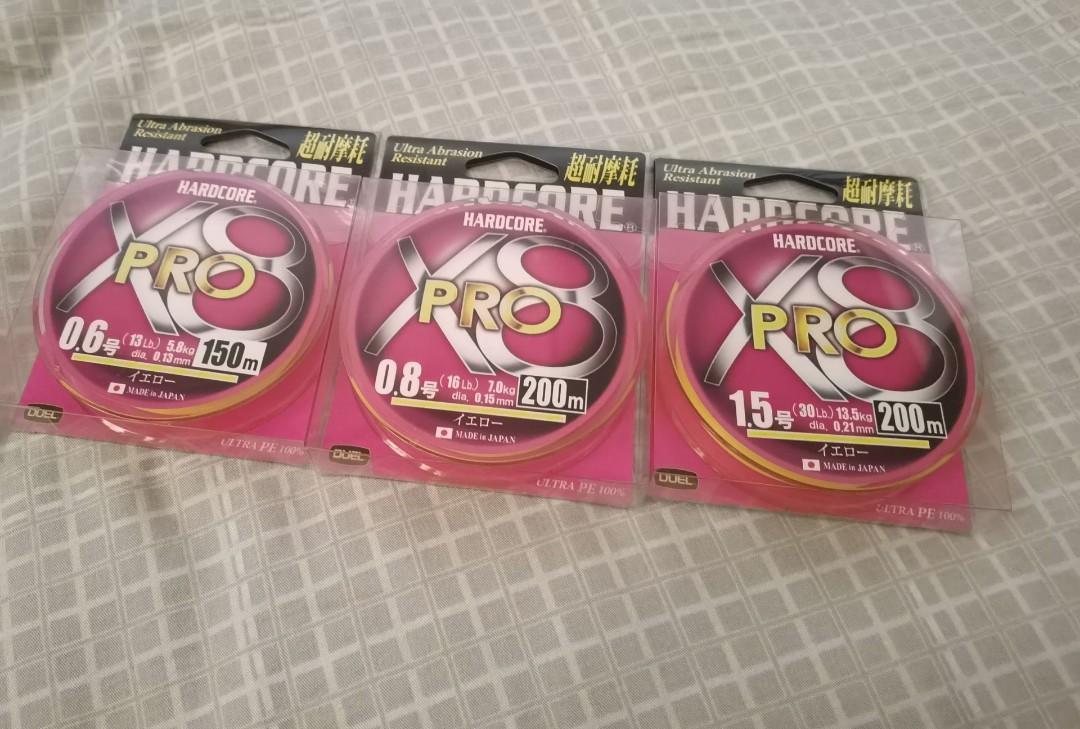 Duel X8 Eging.. DUEL PE line 0.8 No HARDCORE No hardcore from JP HARDCORE 