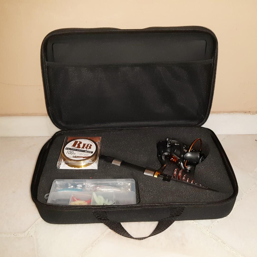 Fishing Rod and Reel Combo Set with bag, Sports Equipment, Fishing on  Carousell