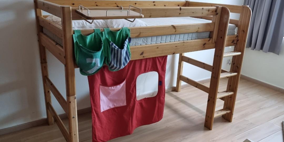 Flexa Child's adjustable bed frame and assorted extras, Furniture