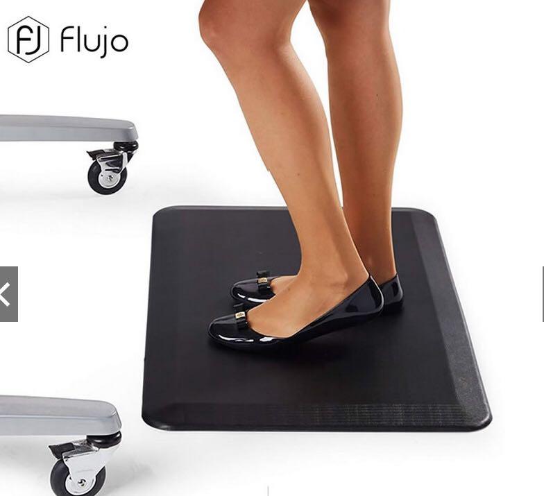 Flujo Ergonomic Anti Fatigue Floor Mat 3/4inch thick perfect standing table mat, Furniture