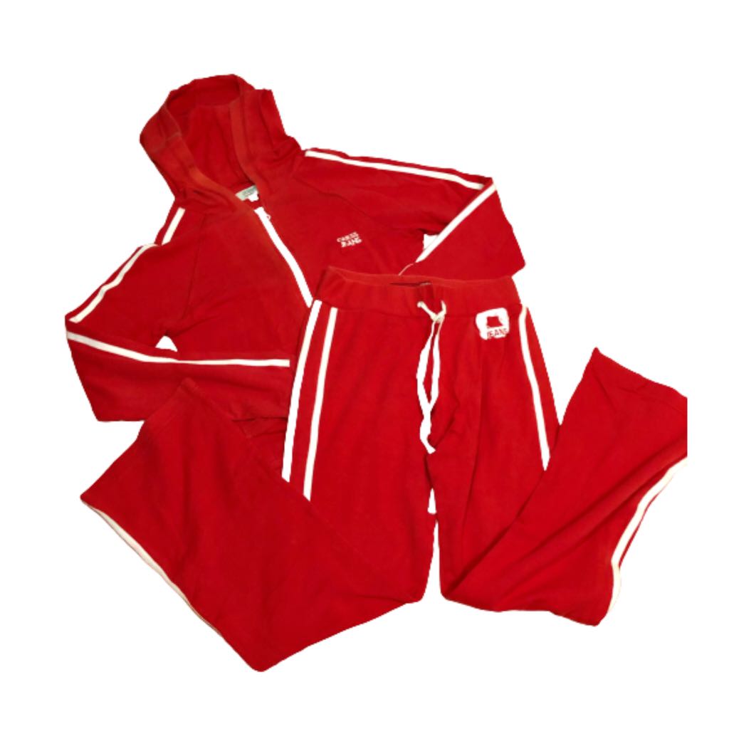 Guess Red Track Suit Set, Women's Fashion, Dresses & Sets, Sets or