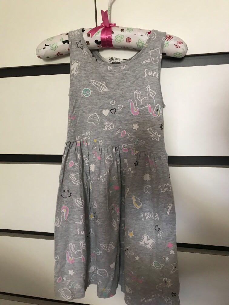 H M Unicorn Dress Babies Kids Babies Kids Fashion on Carousell