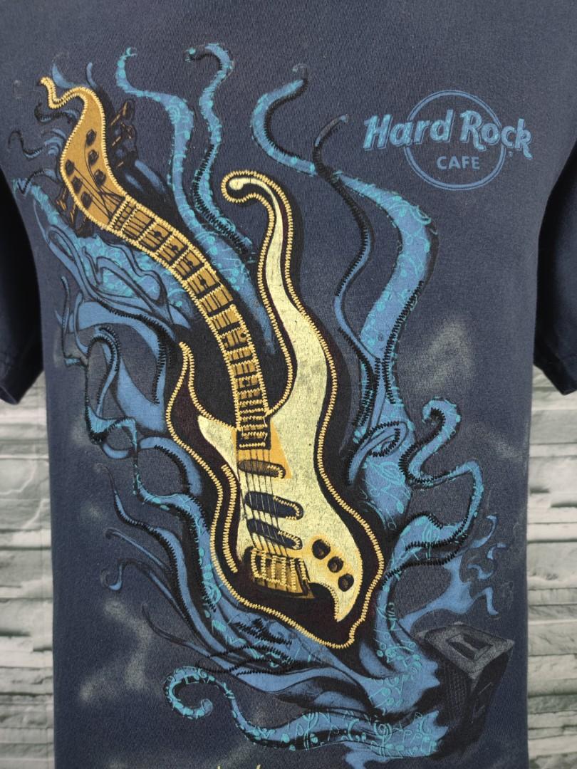 Hard Rock Cafe Amsterdam Navy Blue Shirt, Men's Fashion, Tops & Sets