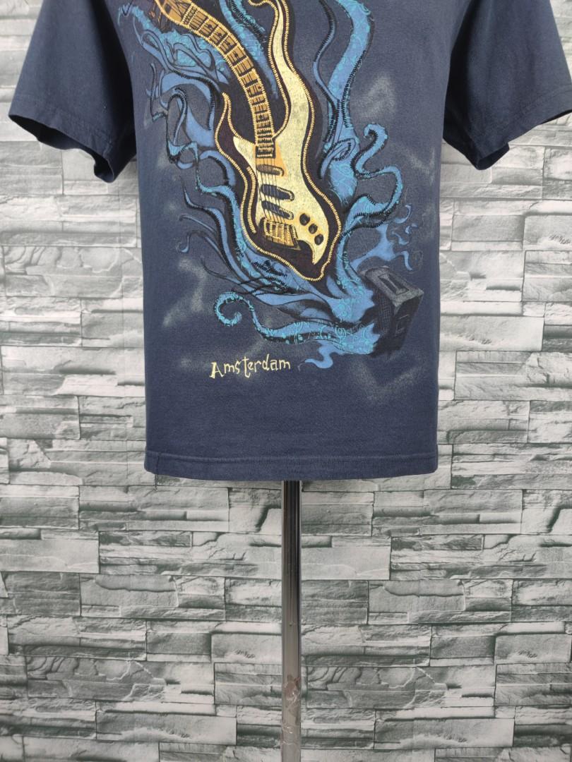 Hard Rock Cafe Amsterdam Navy Blue Shirt, Men's Fashion, Tops & Sets