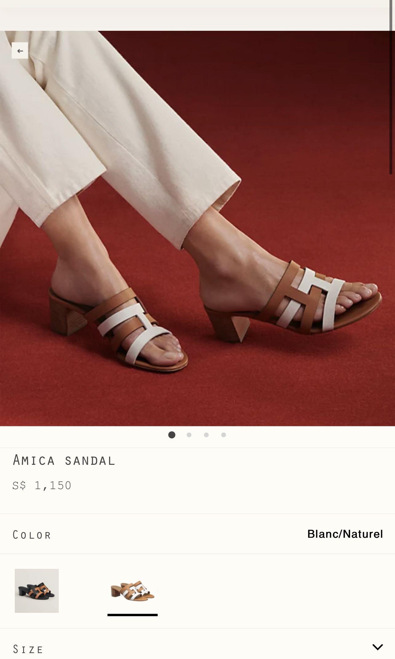 Hermes Amica Sandals Luxury Sneakers Footwear on Carousell
