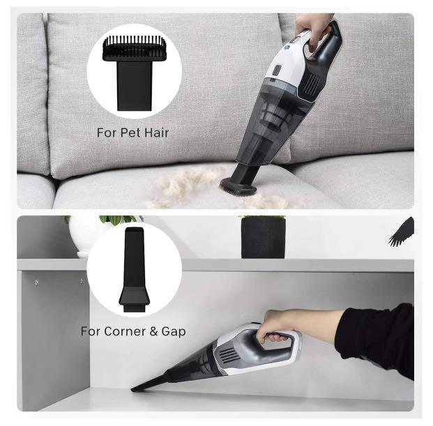 HoLife HM218B Handheld Vacuum Cleanner Cordless with HEPA Filter, TV