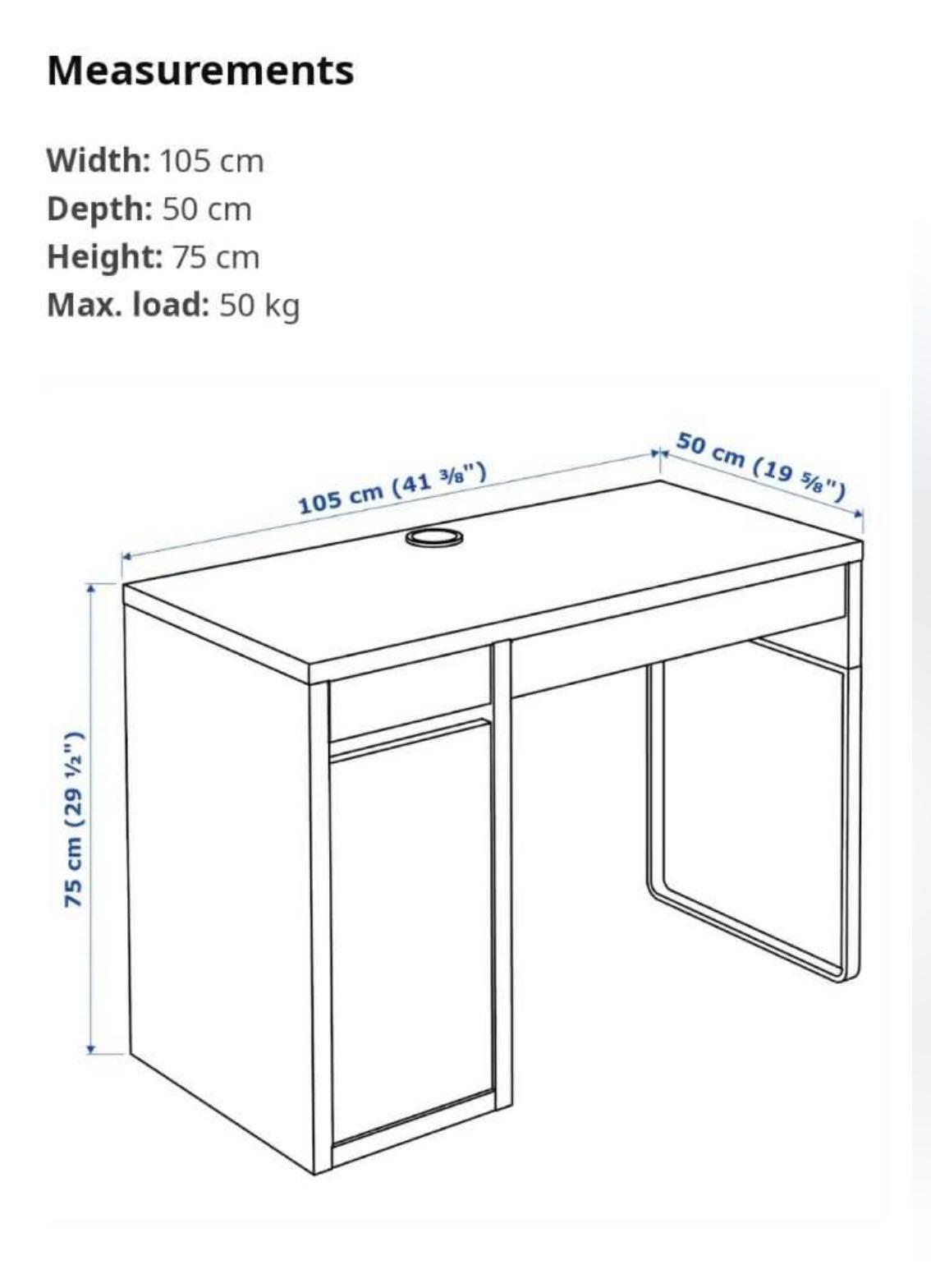 IKEA Study Table, Furniture & Home Living, Furniture, Tables & Sets on
