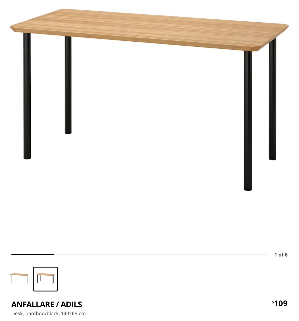 Ikea Tabletop with free legs and delivery, Furniture & Home Living, Furniture, Tables & Sets on