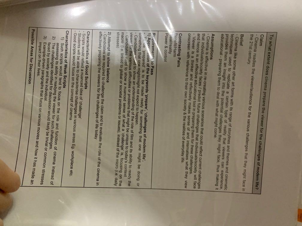 Jc Format Notes JC A level Compiled School Notes by topics (Education, Science and tech ...