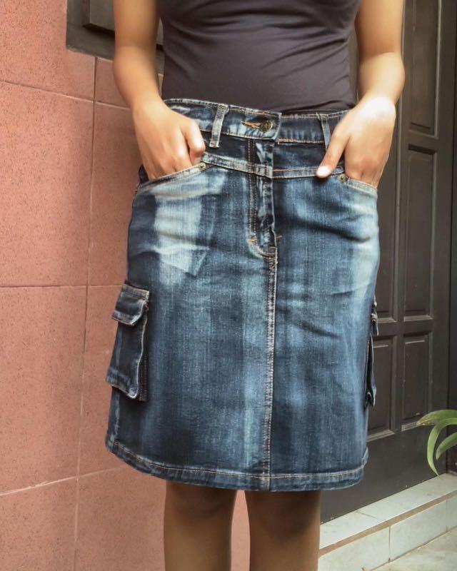 Jeans skirt, Fesyen Wanita, Pakaian 