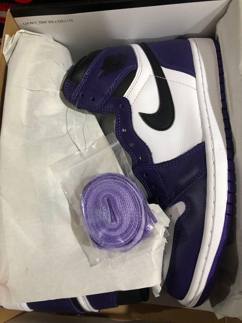 jordan 1 court purple 2.0 box