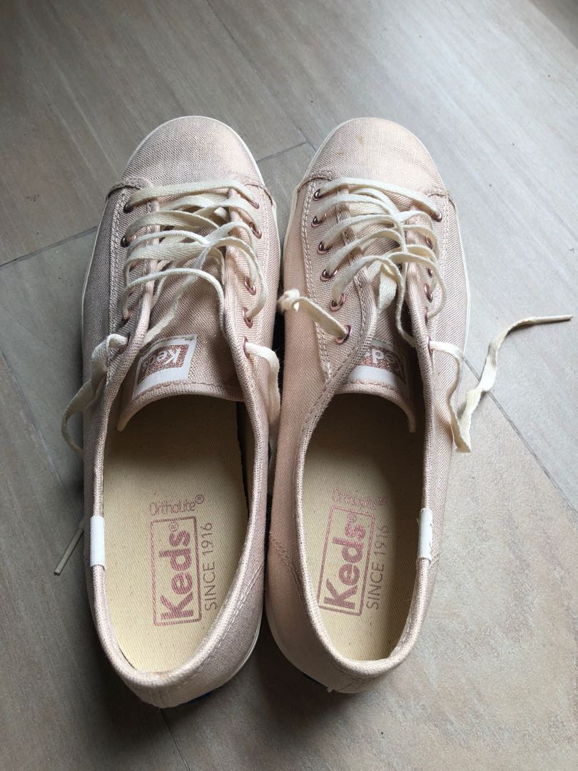 keds ortholite white leather