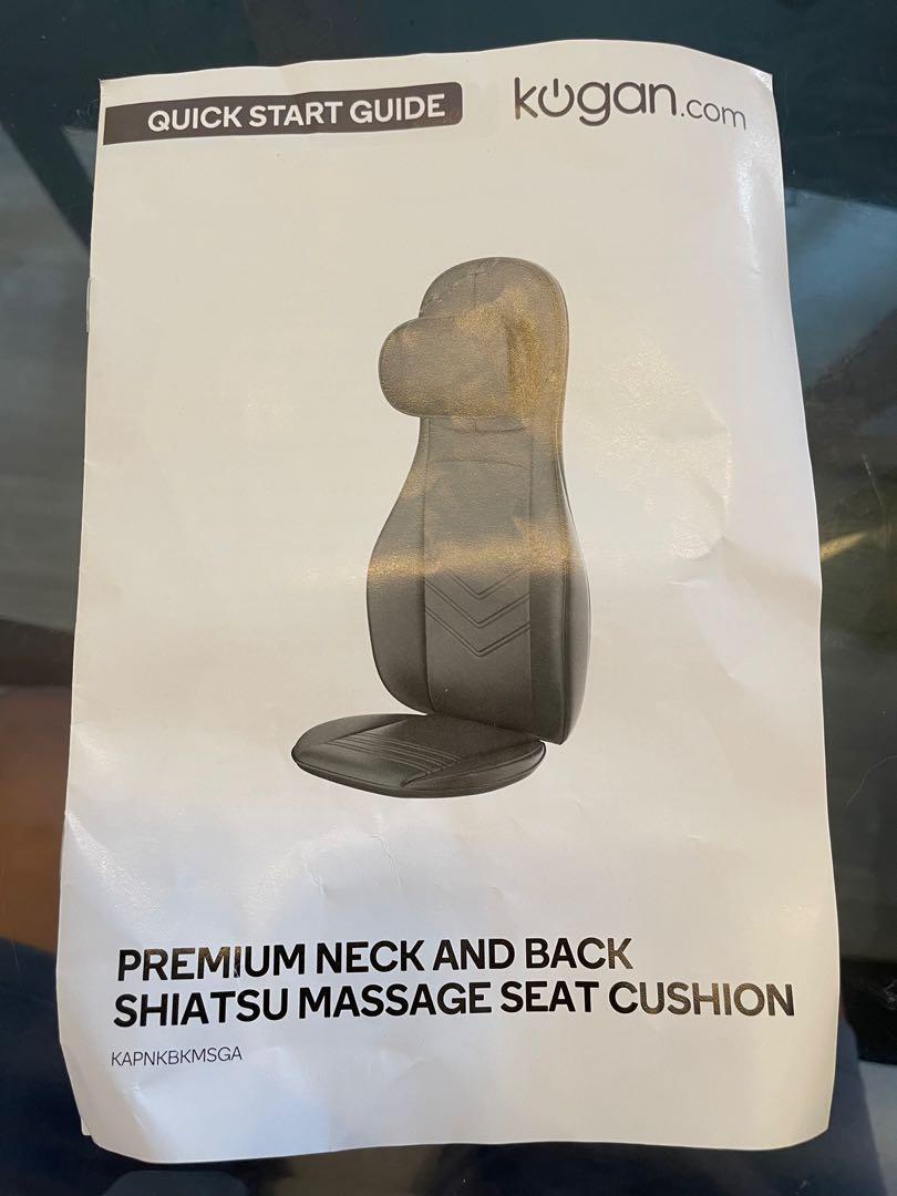 Kogan Massage Chair Cushion (Neck and Back Shiatsu), Furniture & Home