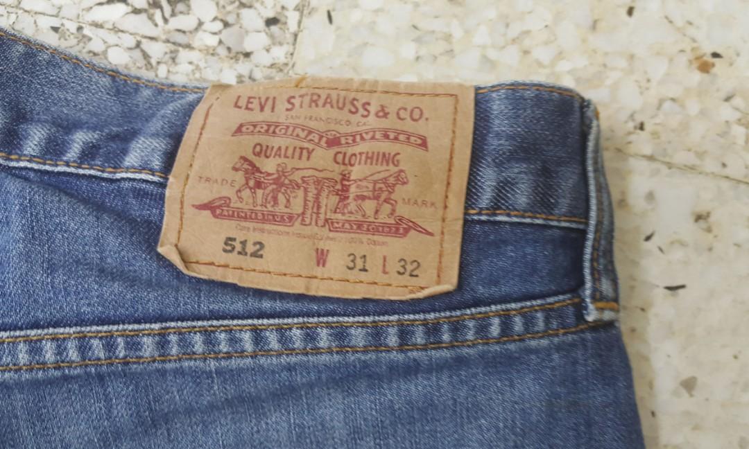 Levis 512 original, Men's Fashion, Bottoms, Jeans on Carousell