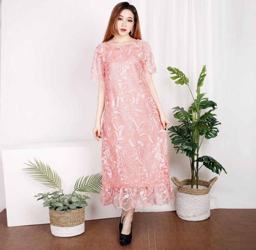 Long dress cheap brukat