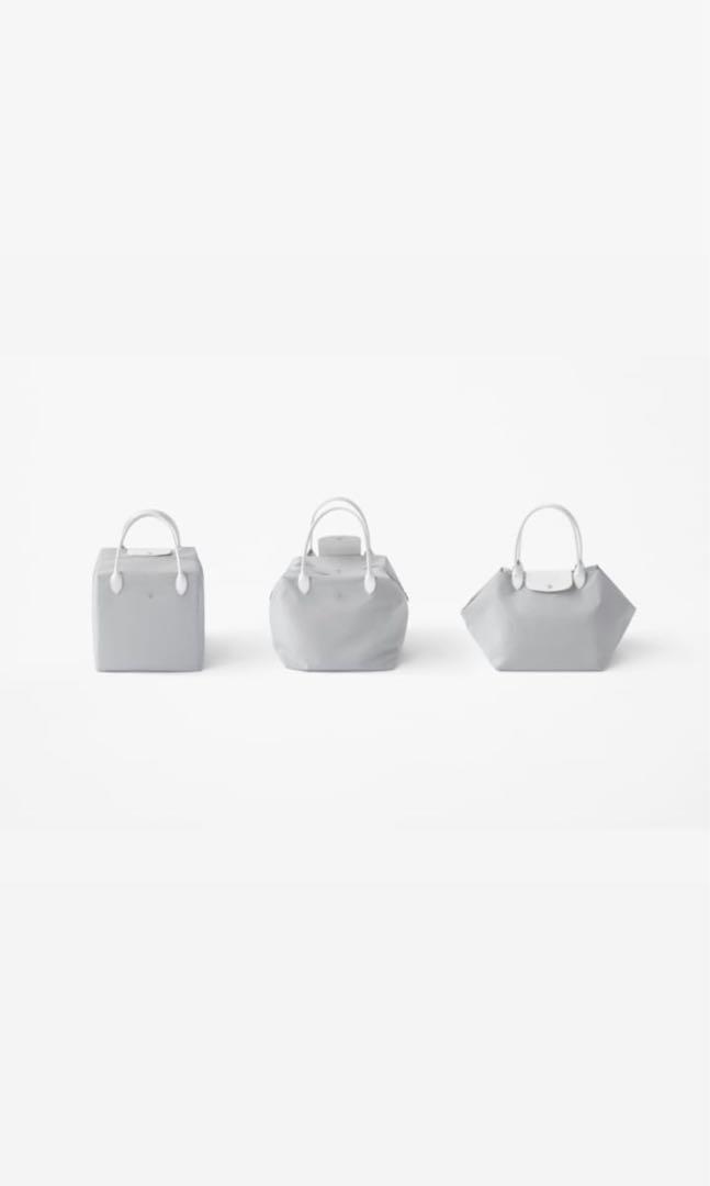 Longchamp x Nendo Cube Maroon Medium Bag