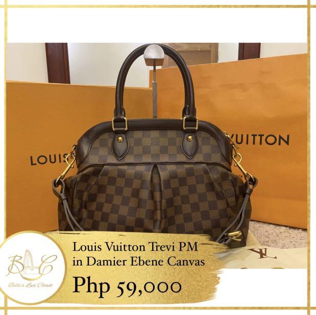 LV Trevi PM Damier Ebene Bag, Luxury, Bags & Wallets on Carousell