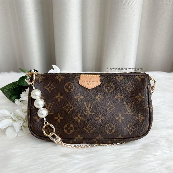 LV multipochette army green strap, Luxury, Bags & Wallets on Carousell