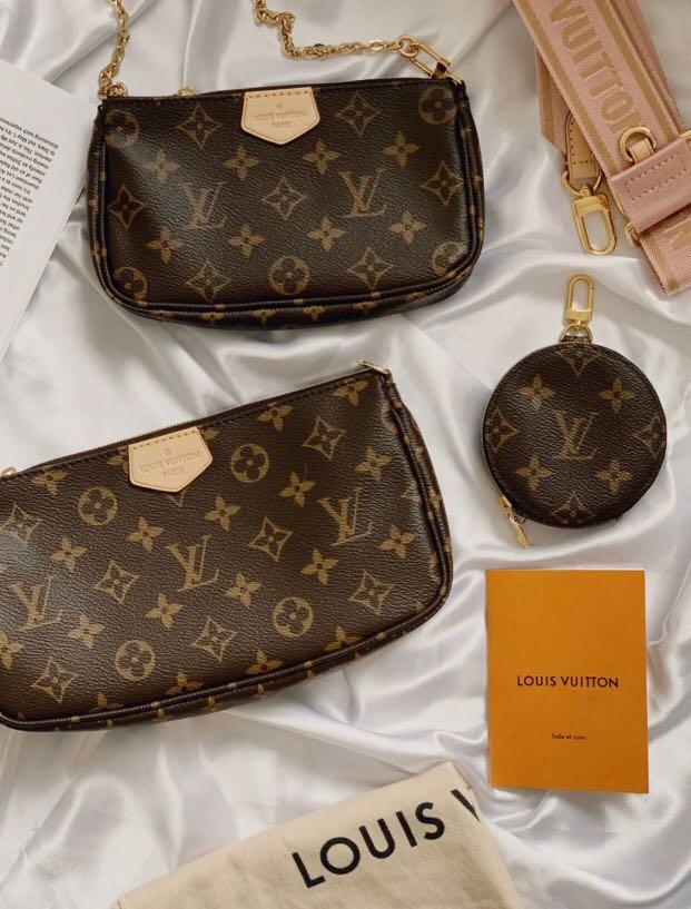 ☑️Authentic LV Multi Pochette Accessoires Rose Clair Monogram M44840,  Luxury, Bags & Wallets on Carousell