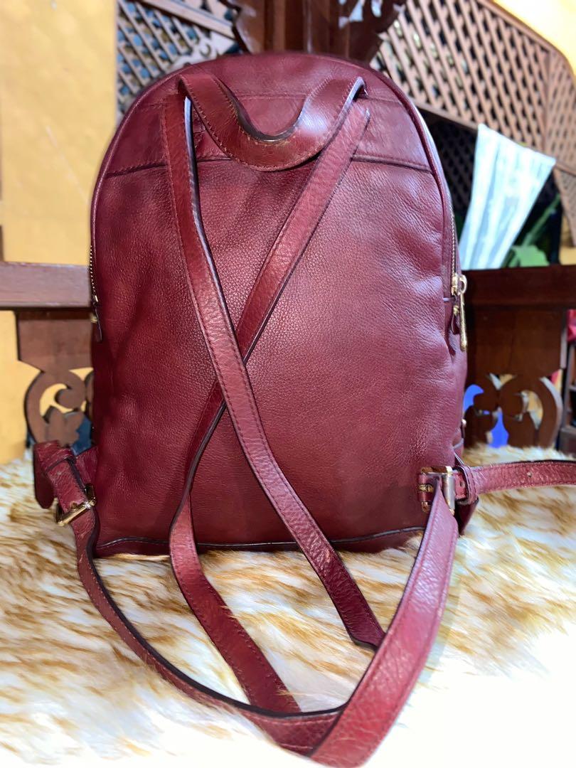 Michael Kors Rhea medium leather backpack Women s Fashion Bags