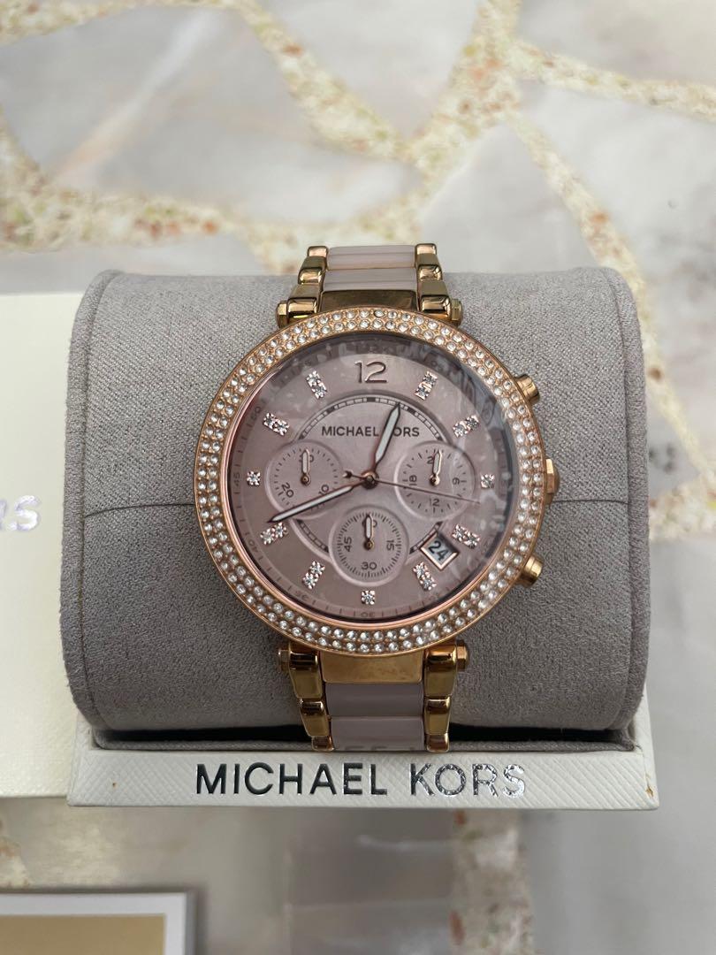 Purple mk watch hot sale