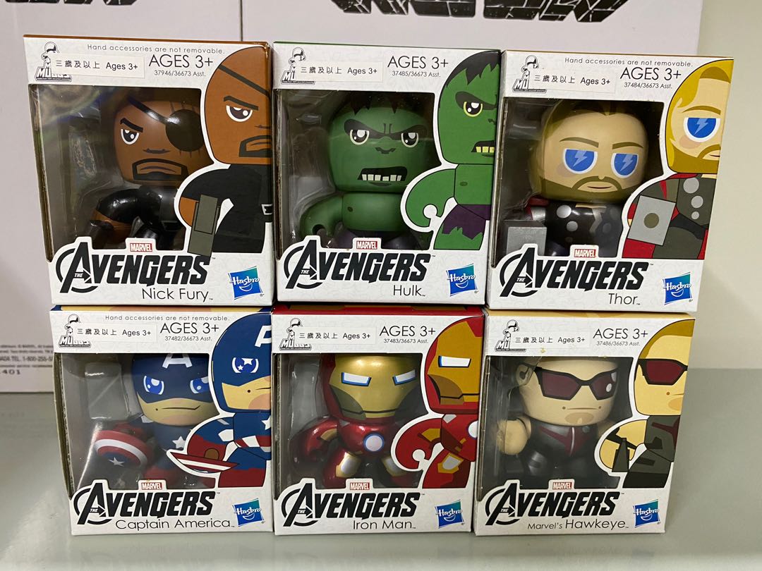 BNIB Iron Man Thor Asst Marvel Avengers Mighty Mini Muggs Hulk Hawkeye 