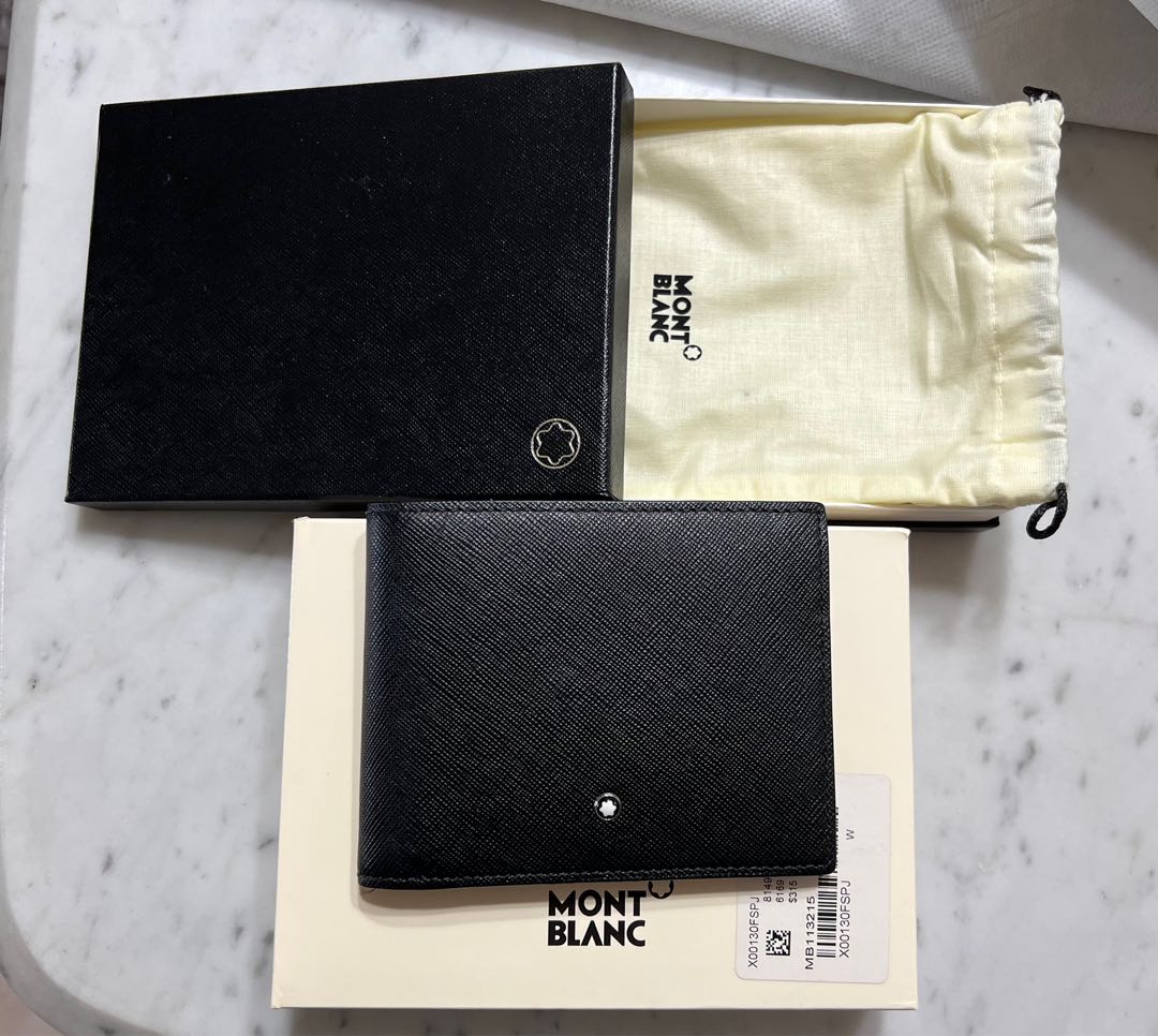 Montblanc Sartorial Wallet, Leather, Black, 6 Cards, Money Clip, 13031 -  Iguana Sell