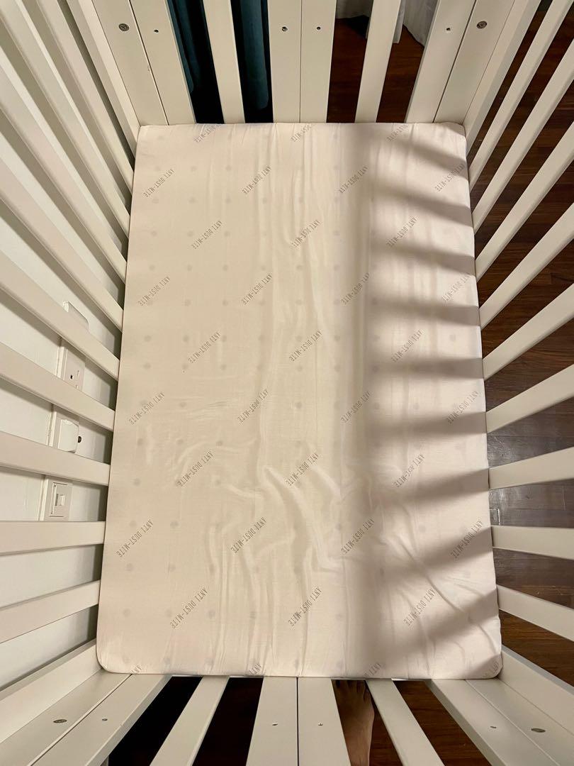 Portable foldable baby cot + mattress, Babies & Kids, Baby Nursery ...